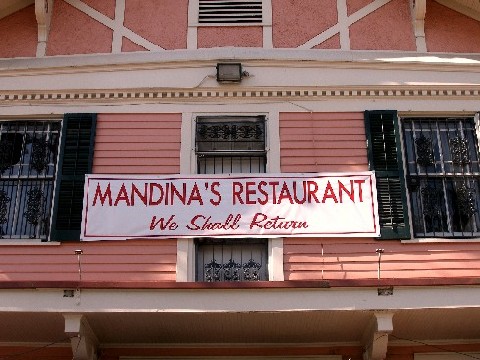 Mandina's on the rebound after Katrina -- <i>mangiamo</i>.