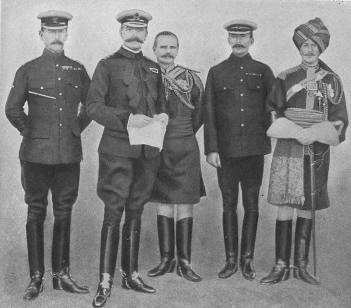 LORD KITCHENER WITH HIS STAFF IN INDIA