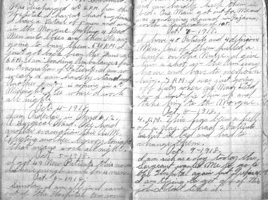 The Personal Diary of William J. "Bill" Schira in World War I.